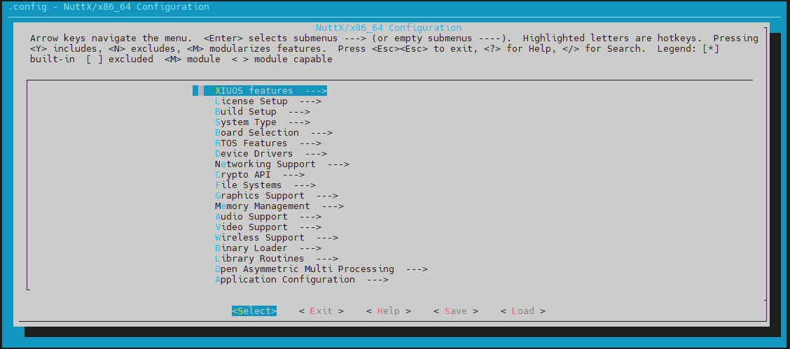 menuconfig