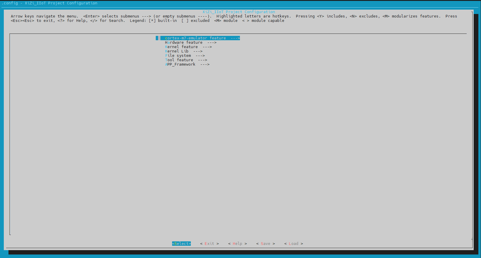 menuconfig