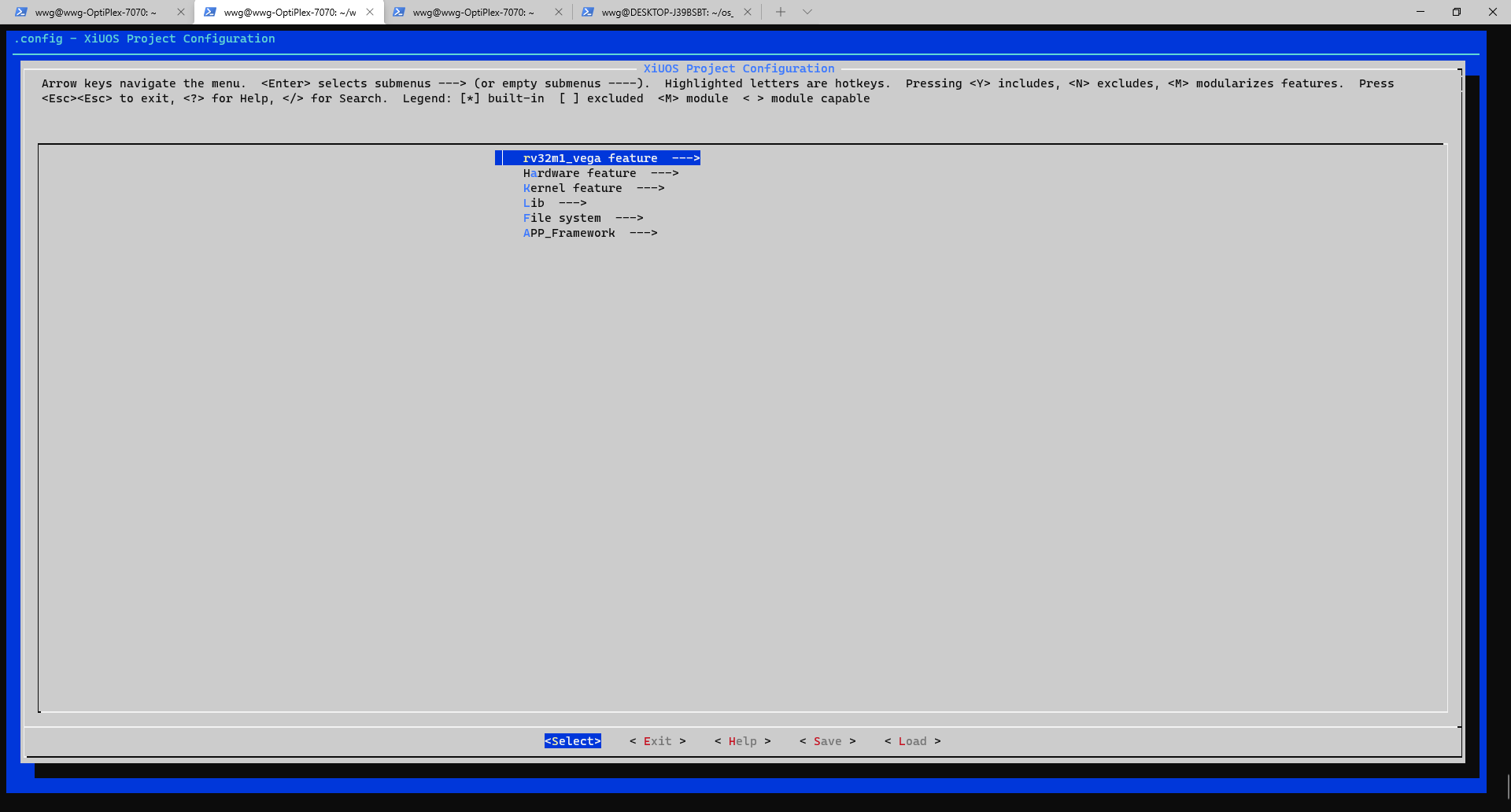 menuconfig