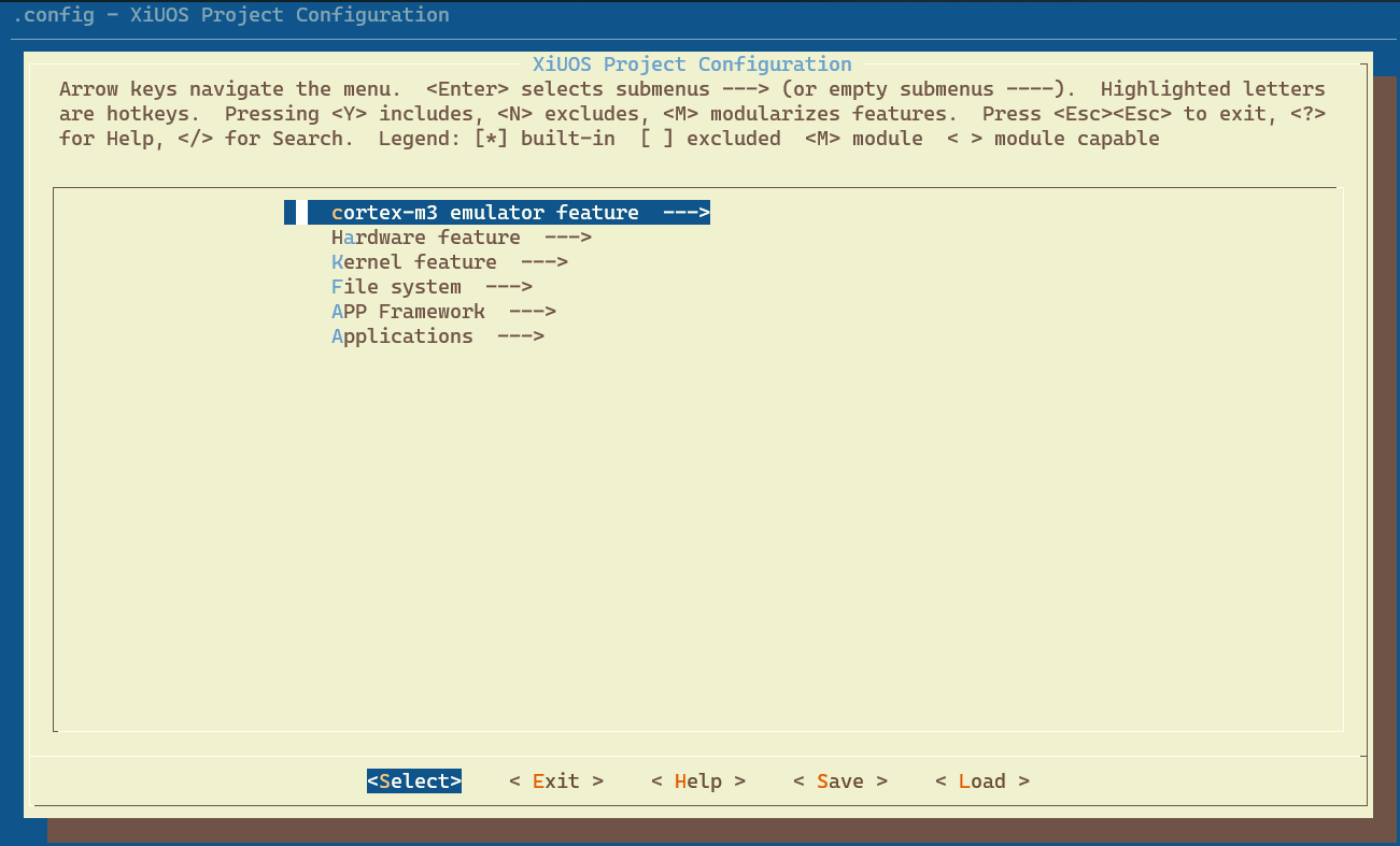 menuconfig