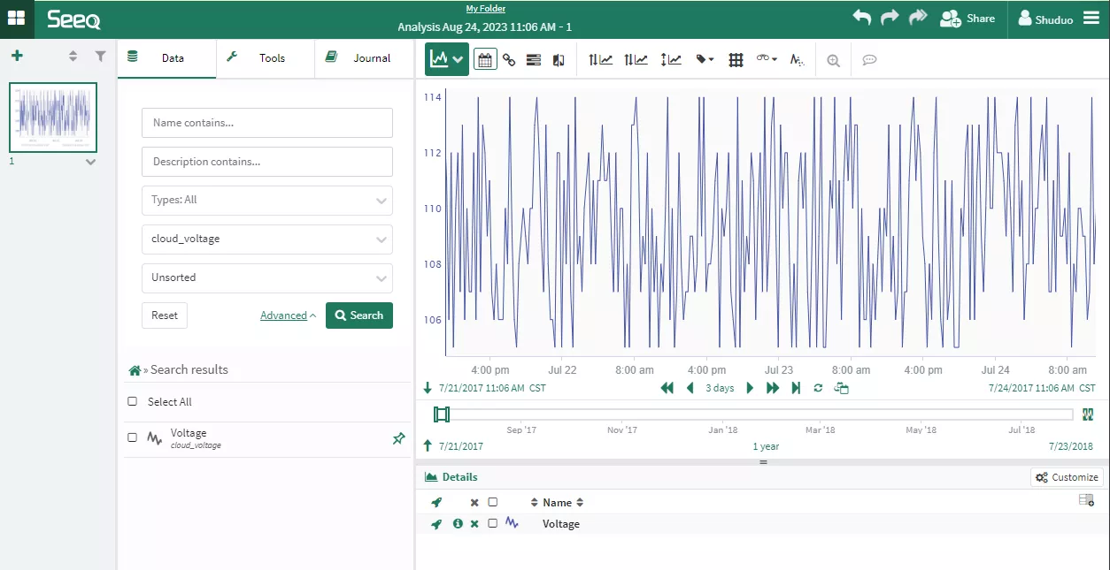 Seeq workbench with TDengine Cloud