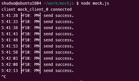 TDengine Database EMQX run mock